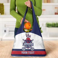 Custom United States Lacrosse Grocery Bag Go Champions White Version