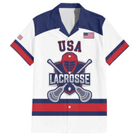Custom United States Lacrosse Hawaiian Shirt Go Champions White Version