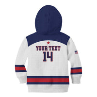 Custom United States Lacrosse Kid Hoodie Go Champions White Version