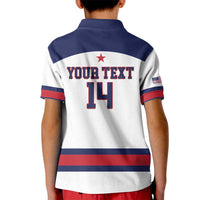 Custom United States Lacrosse Kid Polo Shirt Go Champions White Version