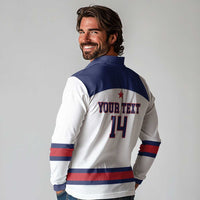 Custom United States Lacrosse Long Sleeve Polo Shirt Go Champions White Version