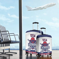 Custom United States Lacrosse Luggage Cover Go Champions White Version