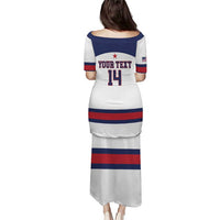 Custom United States Lacrosse Puletasi Go Champions White Version