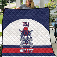 Custom United States Lacrosse Quilt Go Champions White Version