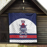 Custom United States Lacrosse Quilt Go Champions White Version