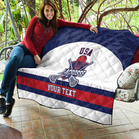 Custom United States Lacrosse Quilt Go Champions White Version