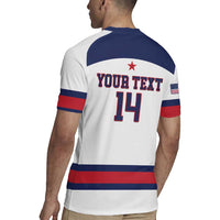 Custom United States Lacrosse Rugby Jersey Go Champions White Version