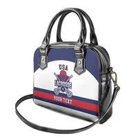 Custom United States Lacrosse Shoulder Handbag Go Champions White Version