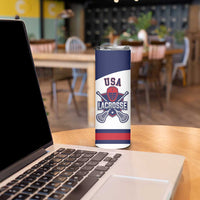 Custom United States Lacrosse Skinny Tumbler Go Champions White Version