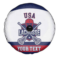 Custom United States Lacrosse Spare Tire Cover Go Champions White Version