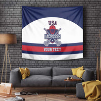Custom United States Lacrosse Tapestry Go Champions White Version