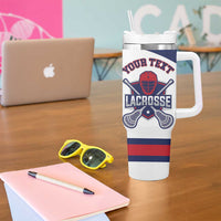 Custom United States Lacrosse Tumbler With Handle Go Champions White Version