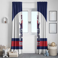Custom United States Lacrosse Window Curtain Go Champions White Version