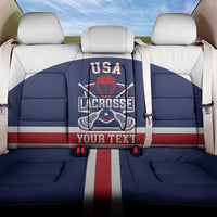 Custom United States Lacrosse Back Car Seat Cover Go Champions Blue Version