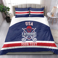 Custom United States Lacrosse Bedding Set Go Champions Blue Version