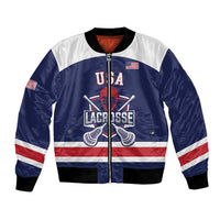 Custom United States Lacrosse Bomber Jacket Go Champions Blue Version