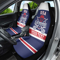 Custom United States Lacrosse Car Seat Cover Go Champions Blue Version
