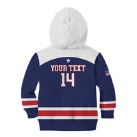 Custom United States Lacrosse Kid Hoodie Go Champions Blue Version