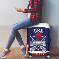 Custom United States Lacrosse Luggage Cover Go Champions Blue Version