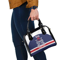 Custom United States Lacrosse Shoulder Handbag Go Champions Blue Version