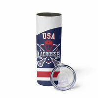 Custom United States Lacrosse Skinny Tumbler Go Champions Blue Version