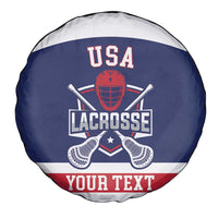Custom United States Lacrosse Spare Tire Cover Go Champions Blue Version