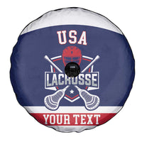 Custom United States Lacrosse Spare Tire Cover Go Champions Blue Version