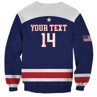 Custom United States Lacrosse Sweatshirt Go Champions Blue Version