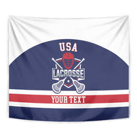 Custom United States Lacrosse Tapestry Go Champions Blue Version
