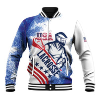 Custom United States Lacrosse Baseball Jacket 2025 Grunge Style