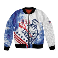 Custom United States Lacrosse Bomber Jacket 2025 Grunge Style