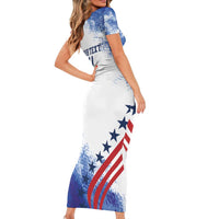 Custom United States Lacrosse Family Matching Short Sleeve Bodycon Dress and Hawaiian Shirt 2025 Grunge Style