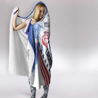 Custom United States Lacrosse Hooded Blanket 2025 Grunge Style