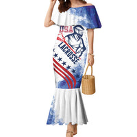 Custom United States Lacrosse Mermaid Dress 2025 Grunge Style