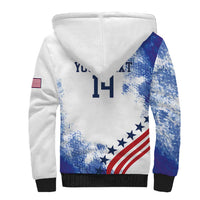 Custom United States Lacrosse Sherpa Hoodie 2025 Grunge Style