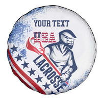 Custom United States Lacrosse Spare Tire Cover 2025 Grunge Style