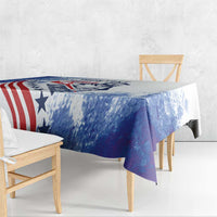 Custom United States Lacrosse Tablecloth 2025 Grunge Style