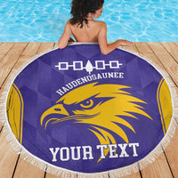 Custom Haudenosaunee Lacrosse Beach Blanket 2025 Go Nationals