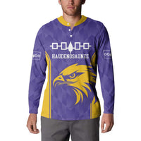 Custom Haudenosaunee Lacrosse Button Sweatshirt 2025 Go Nationals