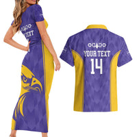 Custom Haudenosaunee Lacrosse Couples Matching Short Sleeve Bodycon Dress and Hawaiian Shirt 2025 Go Nationals