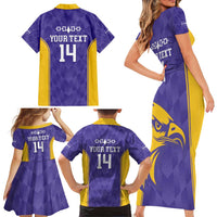 Custom Haudenosaunee Lacrosse Family Matching Short Sleeve Bodycon Dress and Hawaiian Shirt 2025 Go Nationals