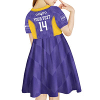 Custom Haudenosaunee Lacrosse Kid Short Sleeve Dress 2025 Go Nationals