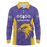 Custom Haudenosaunee Lacrosse Long Sleeve Polo Shirt 2025 Go Nationals