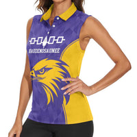 Custom Haudenosaunee Lacrosse Women Sleeveless Polo Shirt 2025 Go Nationals