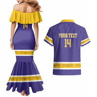 Custom Iroquois Lacrosse Couples Matching Mermaid Dress and Hawaiian Shirt Haudenosaunee Nationals