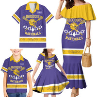 Custom Iroquois Lacrosse Family Matching Mermaid Dress and Hawaiian Shirt Haudenosaunee Nationals