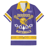 Custom Iroquois Lacrosse Family Matching Off Shoulder Maxi Dress and Hawaiian Shirt Haudenosaunee Nationals