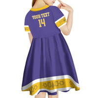 Custom Iroquois Lacrosse Kid Short Sleeve Dress Haudenosaunee Nationals