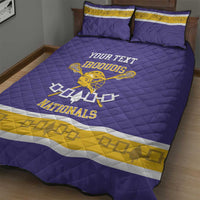 Custom Iroquois Lacrosse Quilt Bed Set Haudenosaunee Nationals