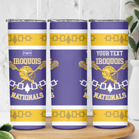 Custom Iroquois Lacrosse Skinny Tumbler Haudenosaunee Nationals